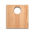 Houzer 17-9/16" x 15-1/4" Rubberwood Cutting Board Tan
