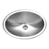 Houzer Opus 17-3/4" Oval Stainless Steel Drop In Bathroom Sink with Overflow Stainless Steel