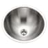 Houzer Opus 16-3/4" Circular Stainless Steel Drop In Bathroom Sink with Overflow Stainless Steel