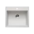 Houzer Quartztone 25" Drop In Single Basin Granite Composite Kitchen Sink Cloud