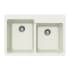 Houzer Quartztone 33" Drop In Double Basin Granite Composite Kitchen Sink Cloud
