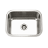 Houzer Medallion Classic 23-3/16" Undermount Single Basin Stainless Steel Kitchen Sink with Basket Strainer Stainless Steel