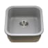 Houzer Platus 18-7/8" Undermount Single Basin Fireclay Bar Sink Gray