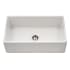 Houzer Platus 33" Farmhouse Single Basin Fireclay Kitchen Sink White