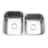 Houzer Eston 31-1/4" Undermount Double Basin Stainless Steel Kitchen Sink Stainless Steel