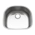 Houzer Eston 23-7/16" Undermount Single Basin Stainless Steel Kitchen Sink Stainless Steel