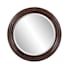 Howard Elliott 24" Diameter Beveled Wood Framed Accent Mirror Mahogany