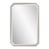 Howard Elliott Margorine 24" W x 36" H Rectangular Metal Framed Bathroom Mirror Champagne Silver