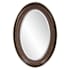 Howard Elliott 21" W x 31" H Oval Framed Bathroom Mirror Museum Bronze
