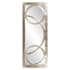 Howard Elliott Dynasty 14-1/2" W x 38" H Rectangular Framed Bathroom Mirror Champagne Silver Leaf