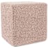Howard Elliott Subtlety 17" Wide Plywood and Polyester Outdoor Square Ottoman with Foam Filling Blush