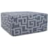Howard Elliott Mistify 36" Wide Plywood and Polyester Outdoor Square Ottoman Denim