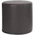 Howard Elliott Florie 18" Wide Plywood and Polyester Outdoor Round Ottoman with Foam Filling Black