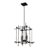 Hubbardton Forge Tura 4 Light 17" Wide Taper Candle Style Chandelier Black