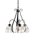 Hubbardton Forge Sweeping Taper 3 Light 19" Wide Chandelier Black