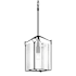 Hubbardton Forge Bow 10" Wide Mini Pendant Black / Clear