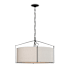 Hubbardton Forge Bow 4 Light 24" Wide Pendant Black / Flax