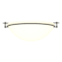 Hubbardton Forge Moonband 3 Light 16" Wide Flush Mount Bowl Ceiling Fixture Black / Opal
