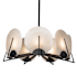 Hubbardton Forge Callisto 7 Light 29" Wide Pendant Black