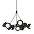 Hubbardton Forge Brooklyn 9 Light 32" Wide Pendant Black / Black