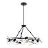 Hubbardton Forge Brindille 6 Light 37" Wide LED Abstract Pendant Black