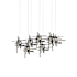 Hubbardton Forge Tura 7 Light 54" Wide Linear Pendant Black