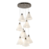Hubbardton Forge Mobius 9 Light 21" Wide Multi Light Pendant Bronze / Frosted