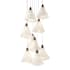 Hubbardton Forge Mobius 9 Light 21" Wide Multi Light Pendant Bronze / Frosted
