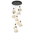 Hubbardton Forge Mobius 9 Light 21" Wide Multi Light Pendant Black / Frosted
