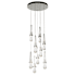 Hubbardton Forge Link 9 Light 21" Wide Multi Light Pendant Sterling