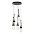 Hubbardton Forge Link 5 Light 13" Wide Multi Light Pendant Black / Clear