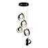 Hubbardton Forge Riza 5 Light 20" Wide Multi Light Pendant Black / Opal