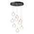 Hubbardton Forge Fritz 9 Light 21" Wide Suspension Multi Light Pendant Black