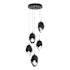 Hubbardton Forge Chrysalis 5 Light 16" Wide Multi Light Pendant Black / Black