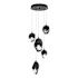 Hubbardton Forge Chrysalis 5 Light 16" Wide Multi Light Pendant Black / Black
