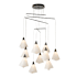 Hubbardton Forge Mobius 10 Light 40" Wide Multi Light Pendant Dark Smoke / Frost