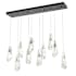 Hubbardton Forge Luma 10 Light 45" Wide Linear Pendant Black / Clear