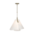 Hubbardton Forge Mobius 18" Wide Pendant Soft Gold / Spun Frost