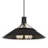 Hubbardton Forge Henry 4 Light 24" Wide Pendant Black / Black
