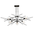 Hubbardton Forge Griffin 6 Light 63" Wide Multi Light Pendant Black / Clear