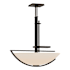Hubbardton Forge Ondrian 3 Light 26" Wide Pendant Bronze / Opal