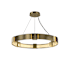Hubbardton Forge Aura 6 Light 29" Wide Ring Chandelier Modern Brass