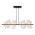 Hubbardton Forge Volterra 52" Wide LED Pendant Black / Alabaster