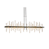Hubbardton Forge Cityscape 52" Wide Linear Pendant Black / Gold