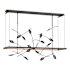 Hubbardton Forge Four Seasons 53" Wide LED Linear Pendant Black