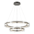 Hubbardton Forge Solstice 37" Wide Multi Light Pendant Black / Clear