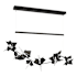 Hubbardton Forge Belladonna 50" Wide LED Crystal Linear Pendant Black / Black