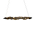 Hubbardton Forge Trove 53" Wide LED Abstract Linear Chandelier Dark Smoke
