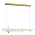 Hubbardton Forge Tenon 48" Wide Linear Pendant Modern Brass / Clear