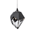 Hubbardton Forge Chrysalis 6" Wide Mini Pendant Black / Clear